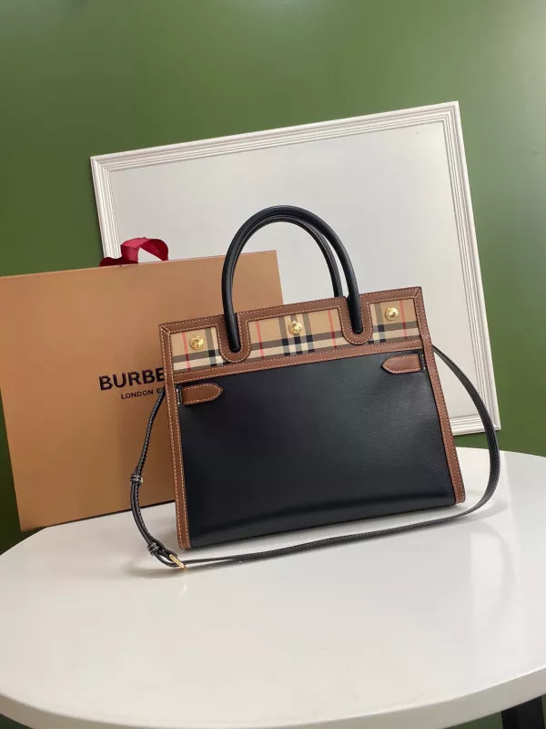 AAA Replica Ru BURBERRY Small Vintage Check Two-handle Title Bag 0117