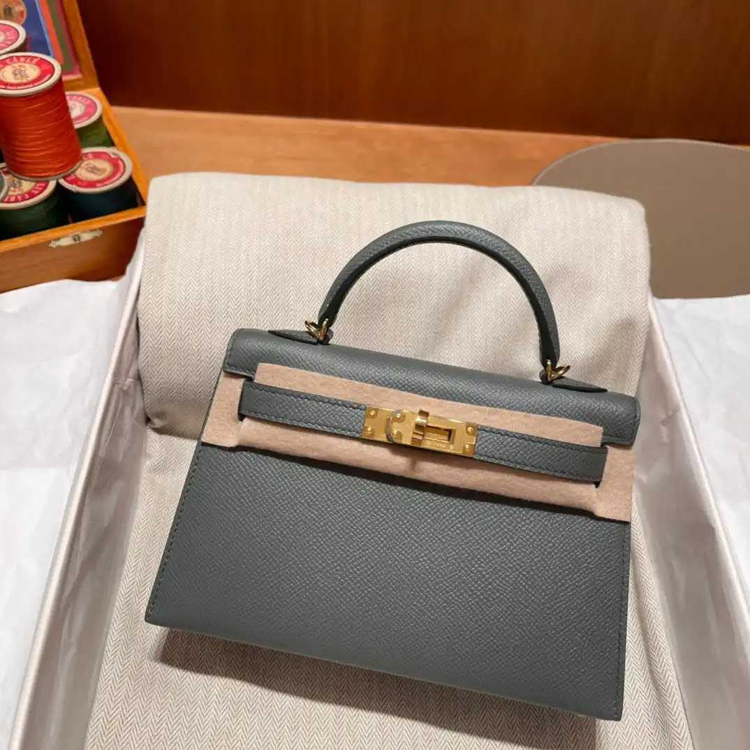 HERMES KELLY MINI II ALL HANDMADE 0122