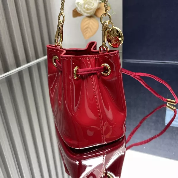 AAA Replica Ru PRADA  Shearling Bucket Bag-9-9-6cm 0120