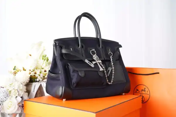 AAA Replica Ru HERMES Cargo Birkin Bag Canvas and Swift 35 0131