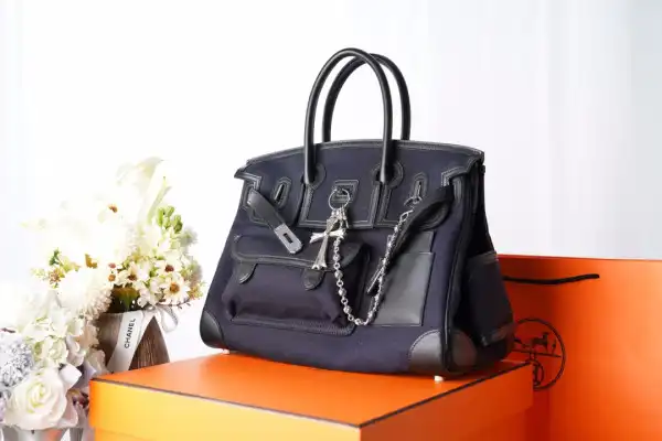 AAA Replica Ru HERMES Cargo Birkin Bag Canvas and Swift 35 0131