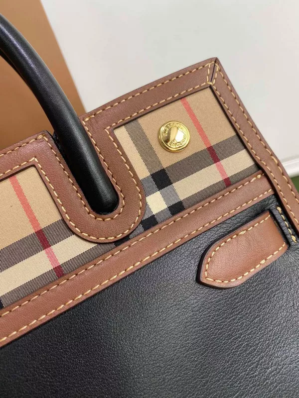 AAA Replica Ru BURBERRY Small Vintage Check Two-handle Title Bag 0117