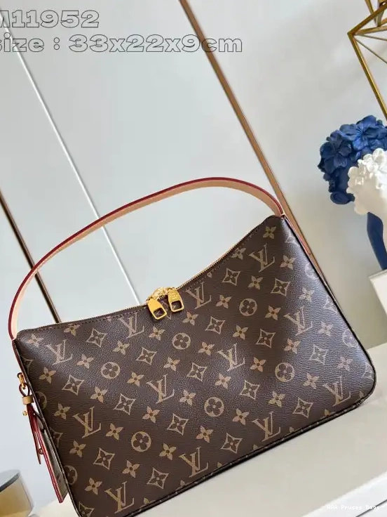 AAA Pruses Bags VUITTON Slouchy LOUIS PM-33*22*9CM 0217