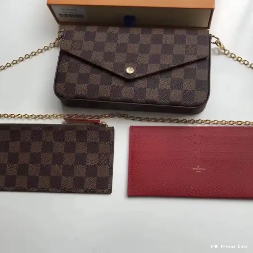 AAA Pruses Bags Vuitton N63032 Pochette Damier Felicie Bag Louis 0207