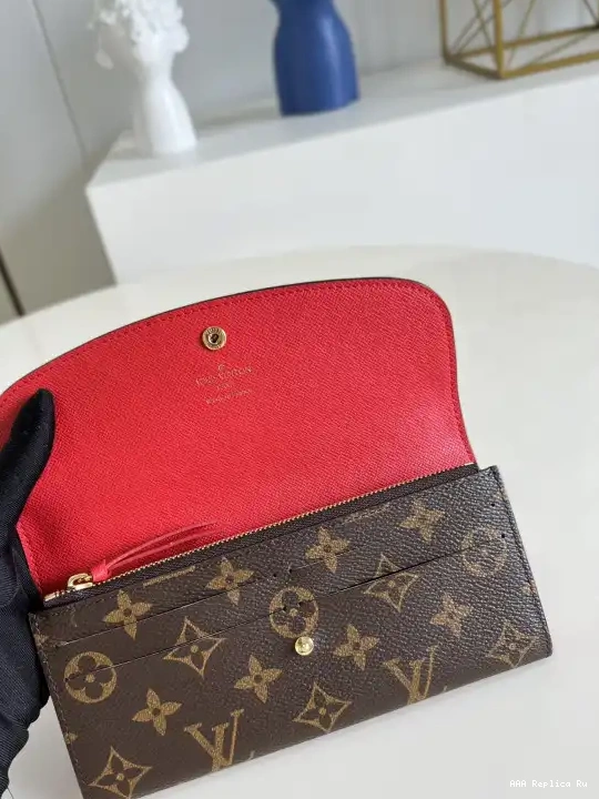 AAA Pruses Bags VUITTON LOUIS wallet EMILIE 0219